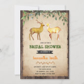 Herten jagen bruids douche uitnodiging (Voorkant)