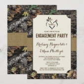 Herten jagen Camo verlovingsfeest uitnodigingen (Voorkant / Achterkant)