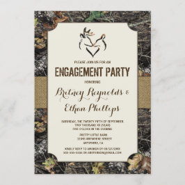 Herten jagen Camo verlovingsfeest uitnodigingen