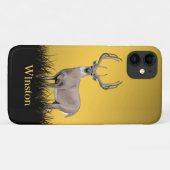 Herten jagen grote gewei naam Case-Mate iPhone case (Achterkant (horizontaal))