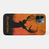 Herten jagen Grote Geweien Naam Case-Mate iPhone Case (Achterkant (horizontaal))