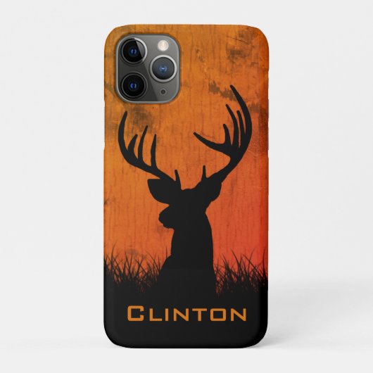 Herten jagen Grote Geweien Naam Case-Mate iPhone Case (Achterkant)