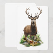 Herten jagen kaart (Voorkant / Achterkant)