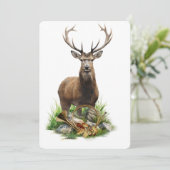 Herten jagen kaart (Staand voorkant)