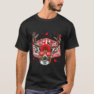 Herten jagen Xoxo Valentijnsdag Bok Mannen Dames C T-shirt