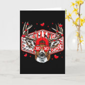 Herten jagen Xoxo Valentijnsdag Bok Mannen Dames H Kaart (Gele Bloem)