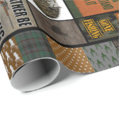 Herten jager deken kerstcadeau voor jager cadeaupapier (Rol Hoek)