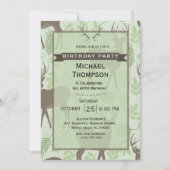 Herten Jager Verjaardagsfeest Uitnodiging (Voorkant)