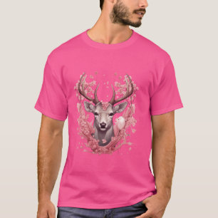 Herten Kersenbloesems Japanse kersenboom Stag Antl T-shirt