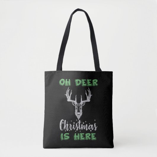 herten kerst herten rendieren kerst gewei tote bag (Voorkant)