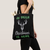 herten kerst herten rendieren kerst gewei tote bag (Dichtbij)