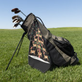 Herten Kerstboom Grappig Vakantie Schattige Rendie Golfhanddoek (Groen)