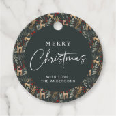 Herten Kerstcadeau Label Scandi Vakantie Label Nor (Voorkant)