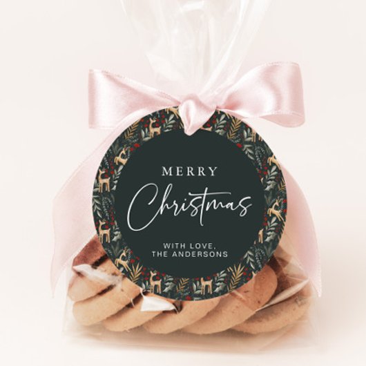 Herten Kerstcadeau Label Scandi Vakantie Label Nor