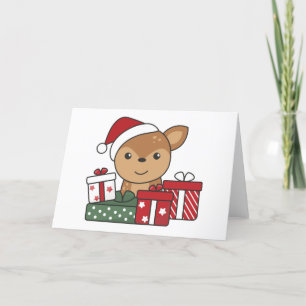 Herten Kerstcadeau Winter Dieren Herten Feestdagen Kaart