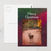 Herten Kerstkaart Briefkaart (Voorkant / Achterkant)