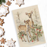 herten Kerstwinter verouderd decoupage Tissuepapier<br><div class="desc">Dit ontwerp kan worden gepersonaliseerd door de Edit optie van het Ontwerp te kiezen. Je kunt ook overdragen naar andere objecten. Neem contact met me op via colorflowcreations@gmail.com of gebruik de chatoptie bovenaan de pagina als u dit ontwerp op een ander product wilt plaatsen of hulp nodig hebt. Bekijk meer...</div>