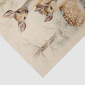  herten Kerstwinter verouderd decoupage Tissuepapier (Detail)