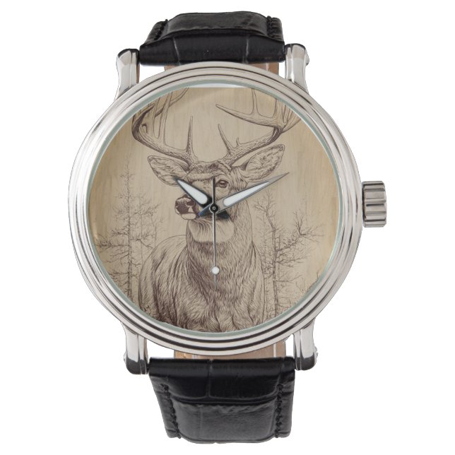Herten kijken horloge (Voorkant)
