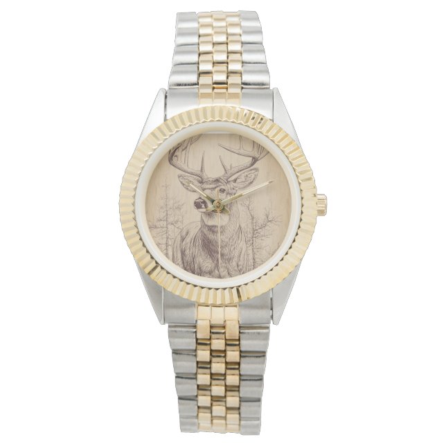 Herten kijken horloge (Voorkant)