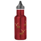 Herten Kind Waterfles met naam Waterfles (Links)