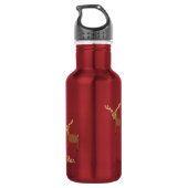 Herten Kind Waterfles met naam Waterfles (Achterkant)