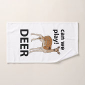 Herten kunnen we Schattigee herten spelen Handdoek (Handdoek)