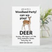 Herten kunnen we Schattigee herten spelen Kaart (Staand voorkant)