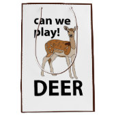 Herten kunnen we Schattigee herten spelen Medium Cadeauzakje (Voorkant)
