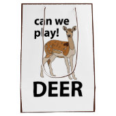 Herten kunnen we Schattigee herten spelen Medium Cadeauzakje (Achterkant)