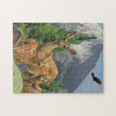 Herten kunst legpuzzel (Horizontaal)