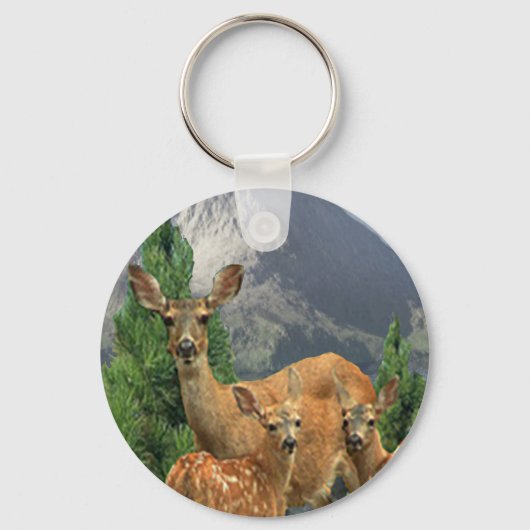 Herten kunst sleutelhanger (Voorkant)