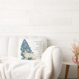 Herten laten voetafdrukken achter in de sneeuw kussen