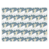 Herten laten voetafdrukken achter in de sneeuw tafelkleed (Voorkant (Horizontaal))