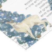 Herten laten voetafdrukken achter in de sneeuw tafelkleed (Gekanteld)