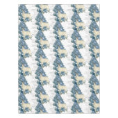 Herten laten voetafdrukken achter in de sneeuw tafelkleed (Voorkant)