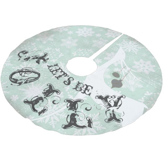 Herten Laten we Jolly Holiday Tree Rok zijn Kerstboom Rok (Gekanteld)