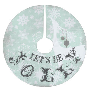 Herten Laten we Jolly Holiday Tree Rok zijn Kerstboom Rok