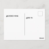 Herten leggen bomen en cadeaus achtergrond briefkaart (Achterkant)