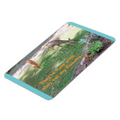 Herten Leuk Tot Eet Bloemen Horizontaal 4x6 Magnee Magneet (Linkerzijde)