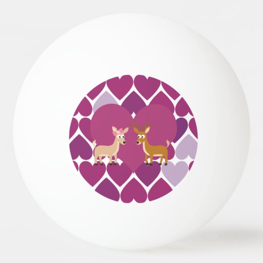 Herten Liefde Pingpongbal (Voorkant)