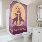 Herten Liefde Scène Douchegordijn (In situ)