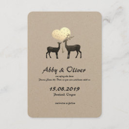 Herten Liefde Woodland Herten Save The Date