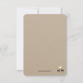 Herten Liefde Woodland Herten Save The Date (Achterkant)