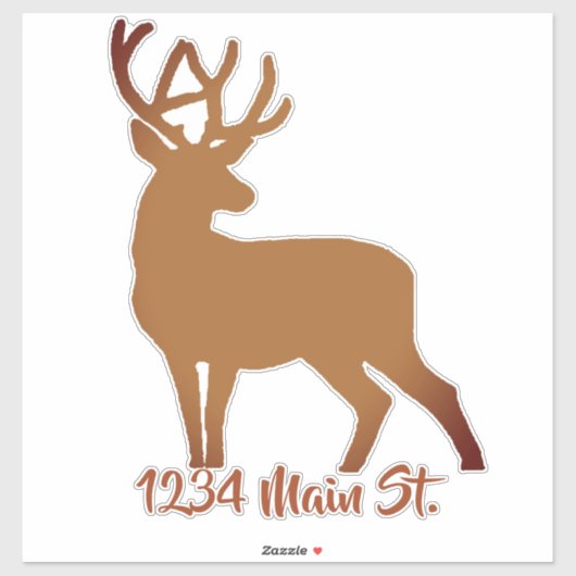 Herten mailbox sticker (Vel)
