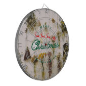 Herten Merry Christmas Dartbord (Voorkant Links)