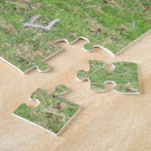 herten, mestherten in de open lucht legpuzzel (Zijkant)