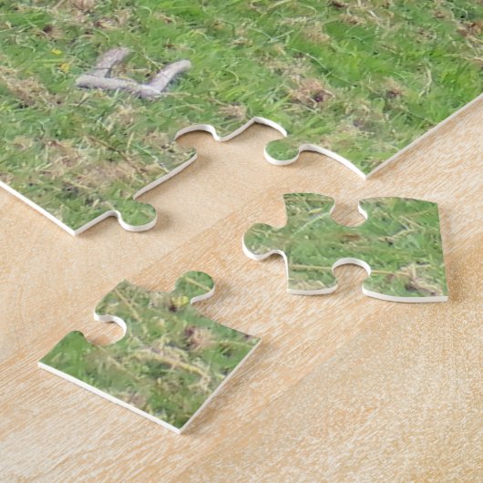 herten, mestherten in de open lucht legpuzzel (Zijkant)