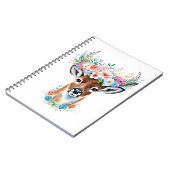 Herten met bloemenkroon - grillige Natuur Notitieboek (Linkerzijde)
