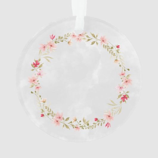 Herten met bloemkroon ornament (achterkant)